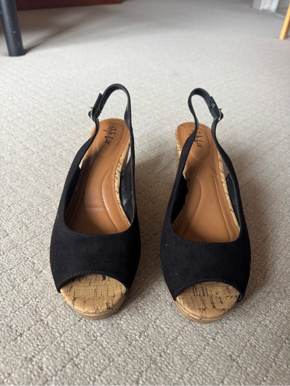 Style & Co. Women's Sondire Cork Platform Wedge Sandals NEW size 9